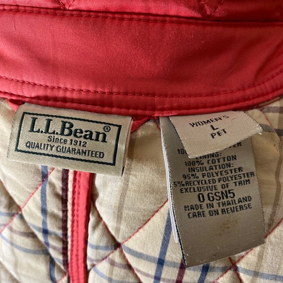 Vintage L.L.Bean Quilted Riding Jacket Large - Picture 6 of 8